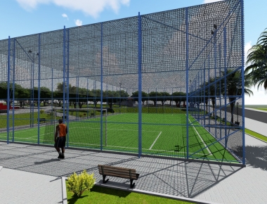 Prefeito Laerton garante a liberação de duas arenas de futebol society e um rolo compactador